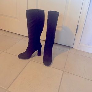 Black Faux Suede Boots